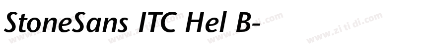StoneSans ITC Hel B字体转换 StoneSans ITC Hel B字体转换